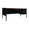 Flash Furniture 30 in D X Walnut, 70 in W X GC-M-BLK-177-WLN-GG - alternate 2